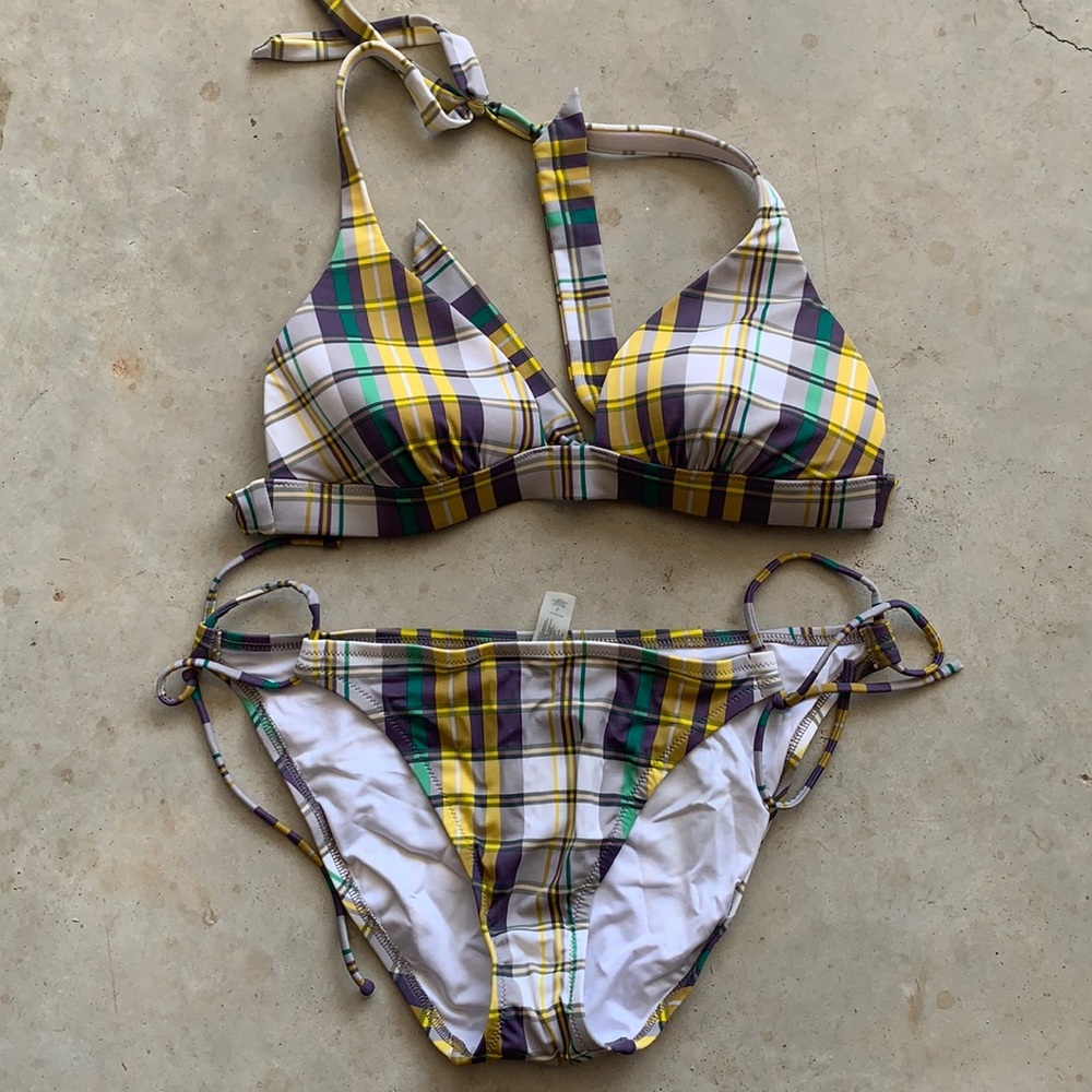 Victoria Secret Plaid Bikini - L top - L bottom